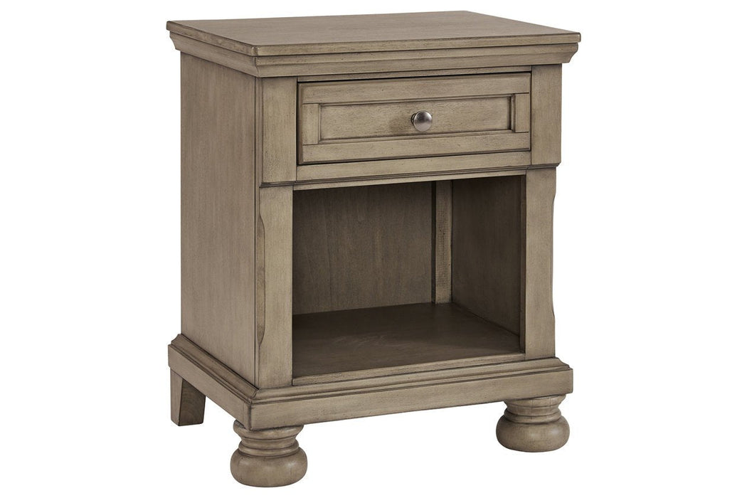 Lettner Light Gray Nightstand - B733-91 - Gate Furniture