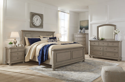 Lettner Light Gray Panel Bedroom Set - Gate Furniture