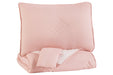 Lexann Pink/White/Gray Full Comforter Set - Q901003F - Gate Furniture