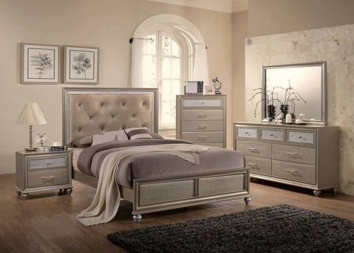 Lila Champagne Panel Bedroom Set - Gate Furniture