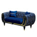 Lima 70 in. Loveseat in Blue - LS-LIMA-BLUE - In Stock Furniture