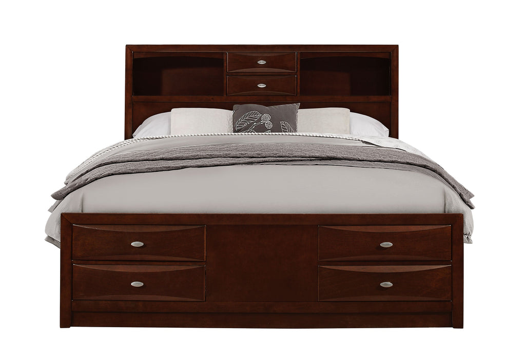 Linda Merlot Queen Bed Group - LINDA-M-QBG (M) - Gate Furniture