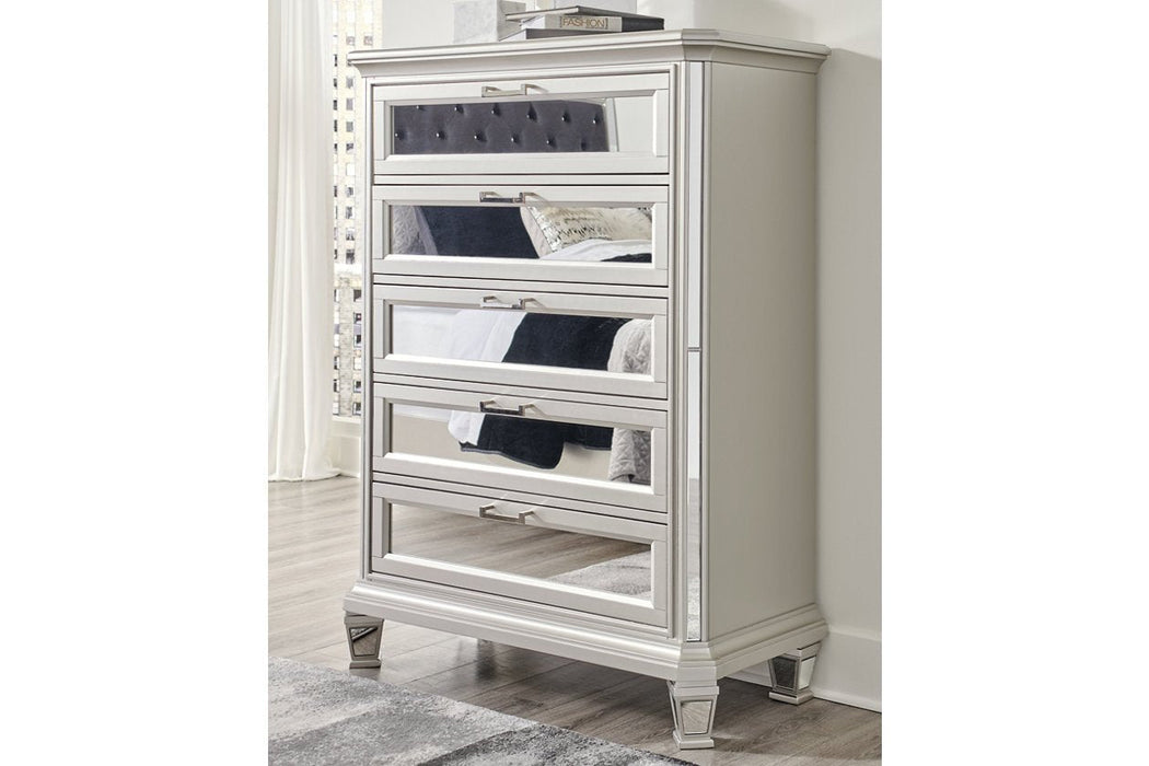 Lindenfield Silver Chest of Drawers - B758-46 - Gate Furniture