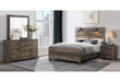 Linwood Dark Oak Queen Bed Group With Lamps - LINWOOD-QBG-N - Gate Furniture