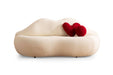 Lips Ivory Boucle Loveseat - In Stock Furniture