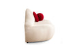 Lips Ivory Boucle Loveseat - In Stock Furniture