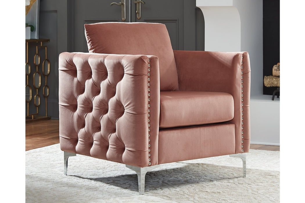 Lizmont Blush Pink Accent Chair - A3000196 - Gate Furniture