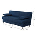 London 75 in. Convertible Sleeper Sofa in Dark Blue with Storage - SB-LONDON - In Stock Furniture