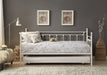 Lorena White Metal Daybed with Trundle - 4965W-NT - Gate Furniture