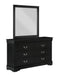 Louis Philip Black Dresser - B3950-1 - Gate Furniture