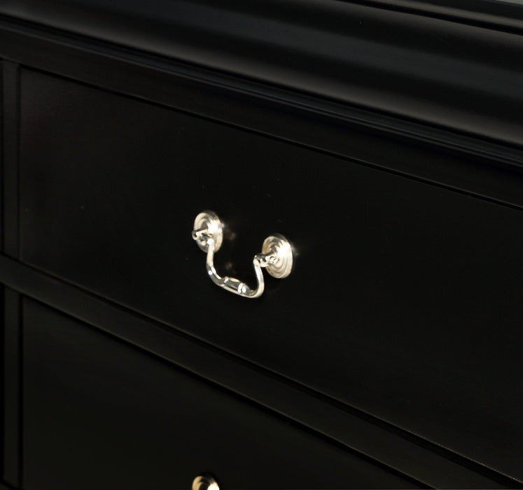 Louis Philip Black Dresser - B3950-1 - Gate Furniture