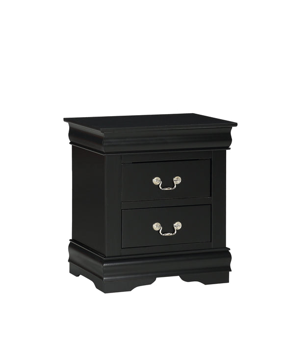 Louis Philip Black Nightstand - B3950-2 - Gate Furniture