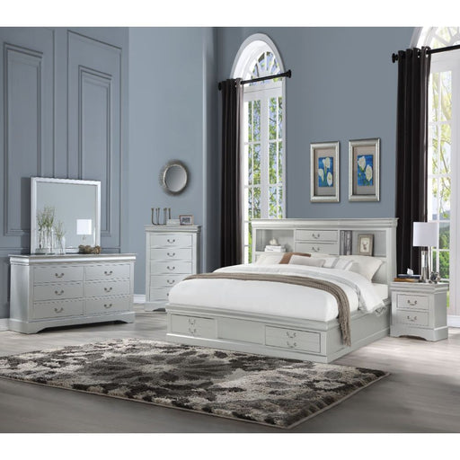 Louis Philippe III Queen Bed - 24920Q - In Stock Furniture