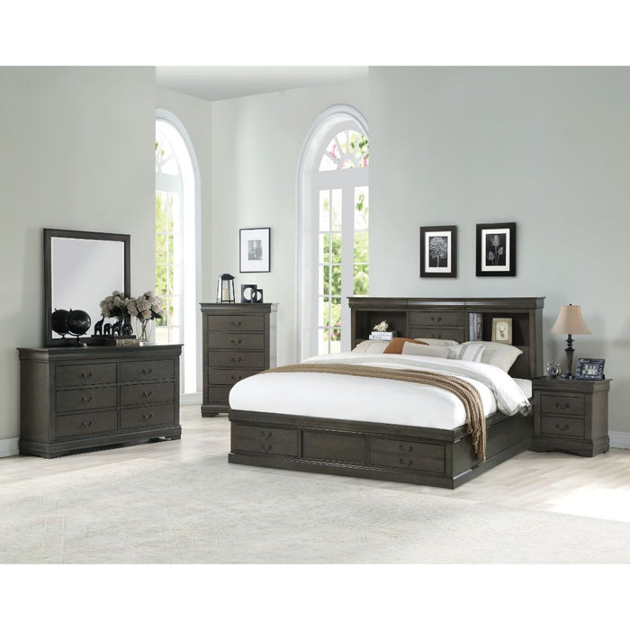 Louis Philippe III Queen Bed - 24930Q - In Stock Furniture