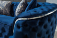 Lupino Blue Velvet Sofa & Loveseat - LUPINOBLUE-SL - Gate Furniture