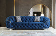 Lupino Blue Velvet Sofa & Loveseat - LUPINOBLUE-SL - Gate Furniture