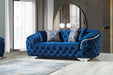 Lupino Blue Velvet Sofa & Loveseat - LUPINOBLUE-SL - Gate Furniture