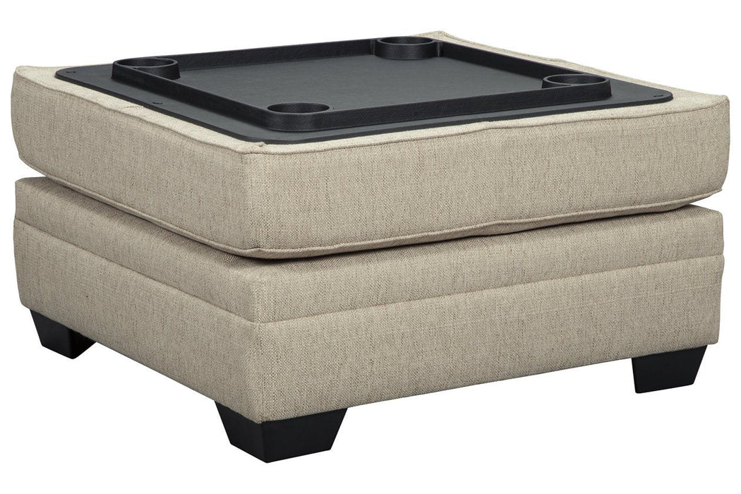 Luxora Bisque Ottoman With Storage - 5252111 - Gate Furniture