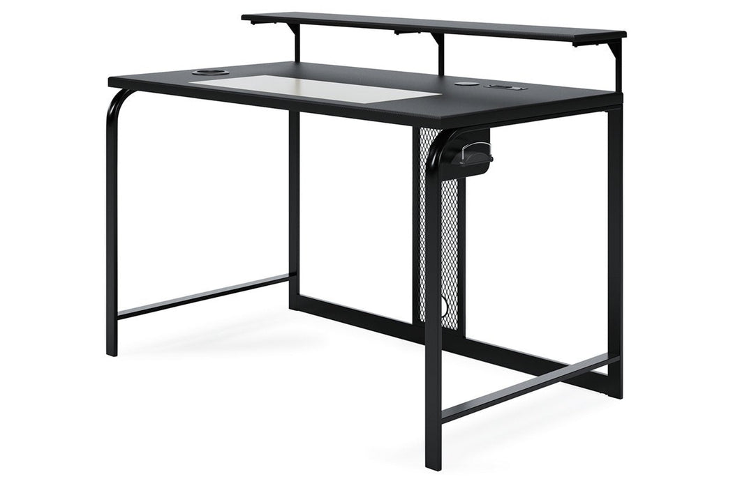 Lynxtyn Black 48" Home Office Desk - H400-110 - Gate Furniture