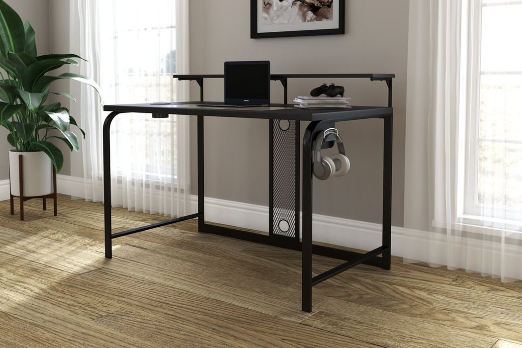 Lynxtyn Black 48" Home Office Desk - H400-110 - Gate Furniture