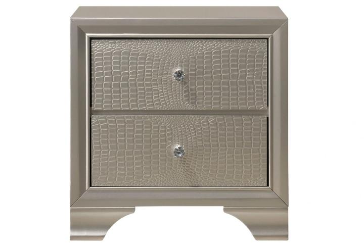 Lyssa Champagne Nightstand - B4300-2 - Gate Furniture