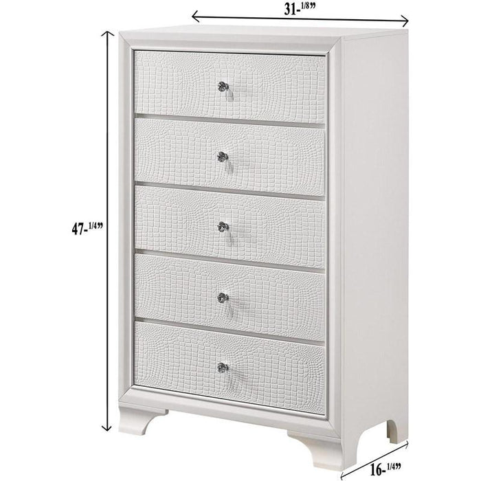 Lyssa Frost LED Panel Youth Bedroom Set - Gate Furniture