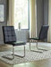 Madanere Black/Chrome Finish Dining Chair (4/CN) - D275-01 - Gate Furniture