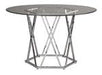 Madanere Chrome Finish Dining Table - D275-15 - Gate Furniture