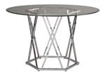 Madanere Chrome Finish Dining Table - D275-15 - Gate Furniture