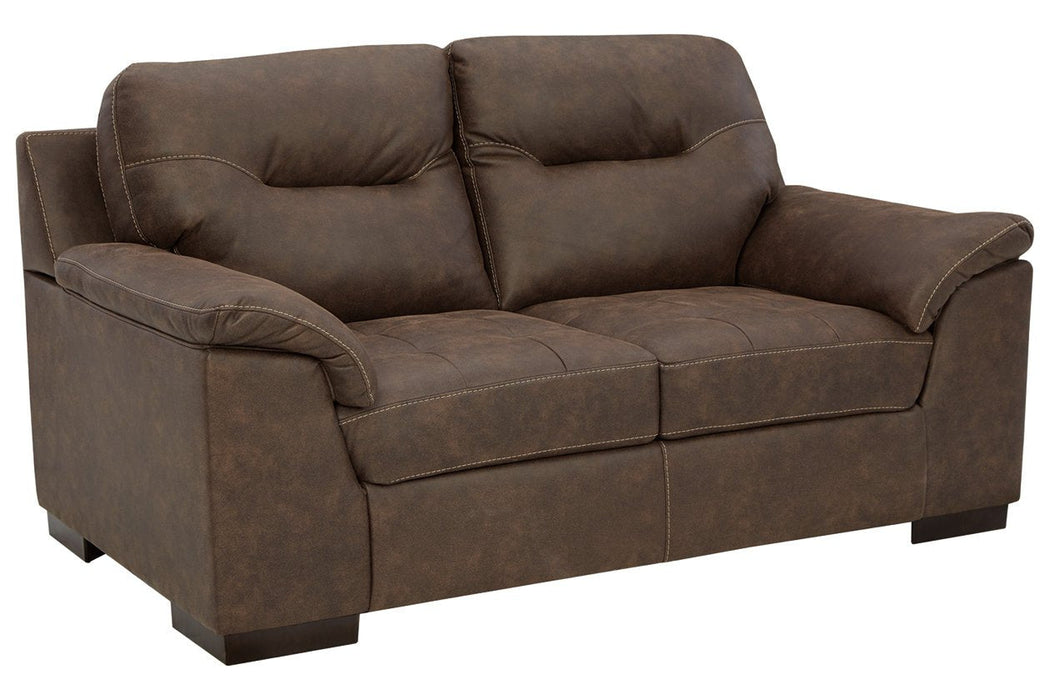 Maderla Walnut Loveseat - 6200235 - Gate Furniture