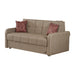 Madrid 69 in. Pull Out Sleeper Sofa in Brown - SB-MADRID - In Stock Furniture