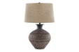 Magan Antique Bronze Finish Table Lamp - L207354 - Gate Furniture