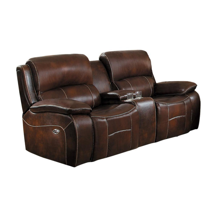 Mahala Brown Reclining Loveseat - 8200BRW-2 - Gate Furniture