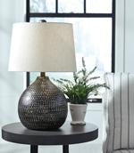 Maire Black/Gold Finish Table Lamp - L207294 - Gate Furniture