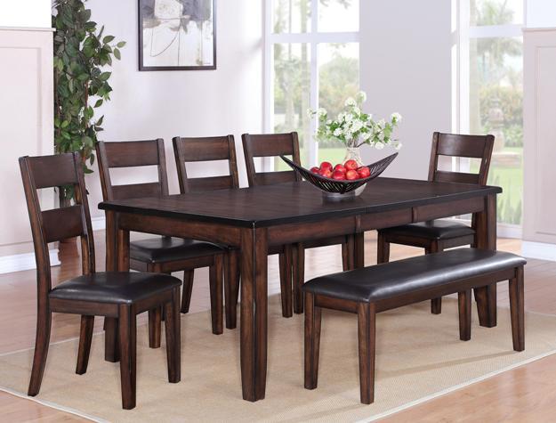 Maldives Dark Brown Extendable Dining Set - Gate Furniture