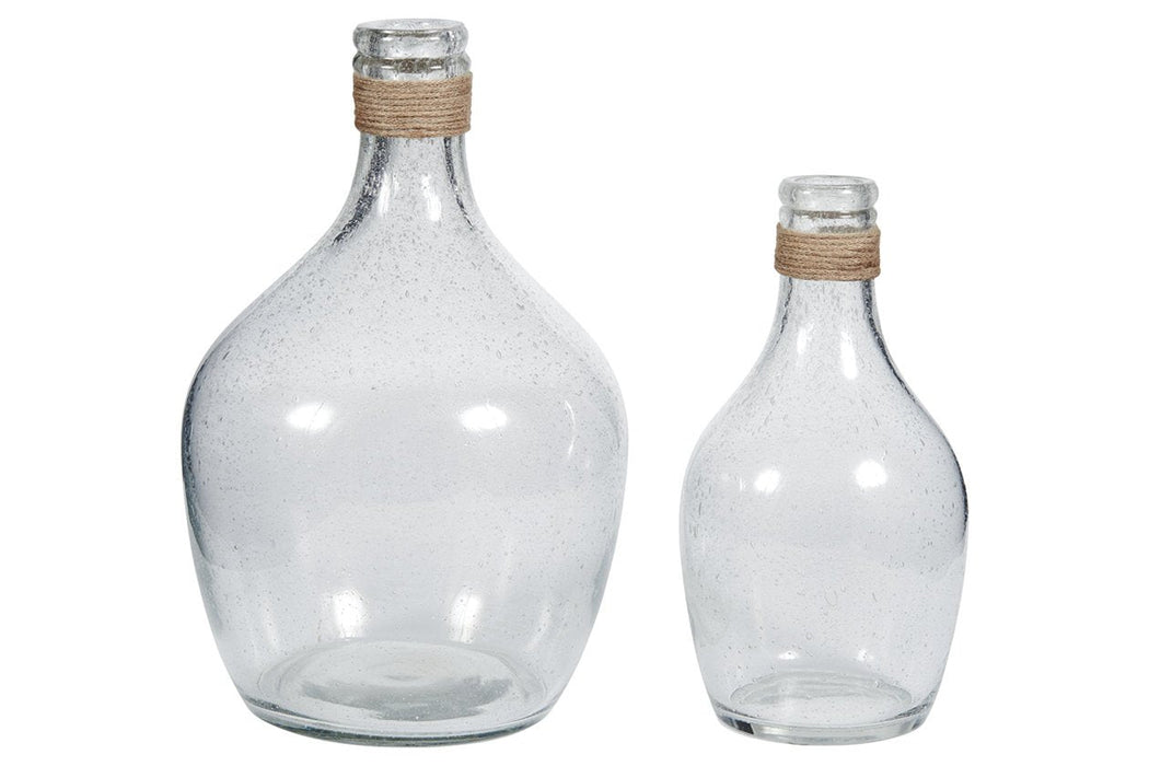 Marcin Clear Vase (Set of 2) - A2000246 - Gate Furniture