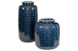 Marenda Navy Blue Vase (Set of 2) - A2000130 - Gate Furniture