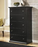 Maribel Black Chest of Drawers - B138-46 - Gate Furniture