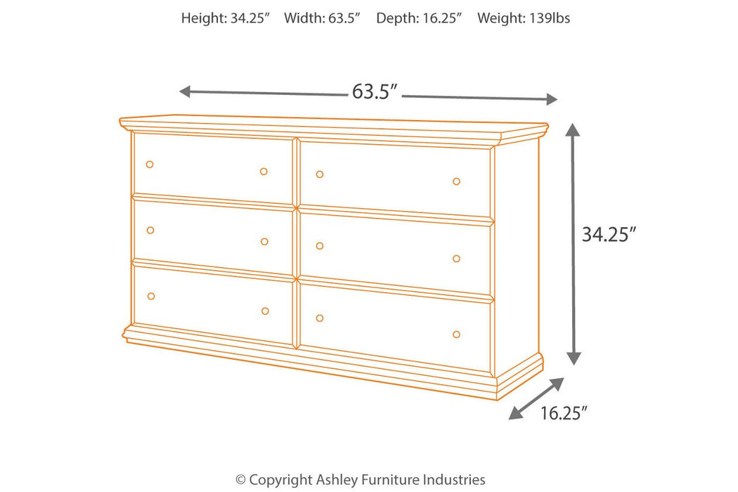 Maribel Black Dresser - B138-31 - Gate Furniture