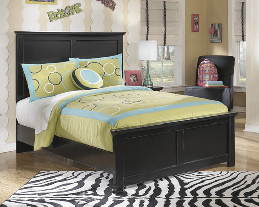 Maribel Black Full Panel Bed - Gate Furniture