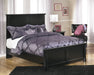 Maribel Black Full Panel Bed - Gate Furniture