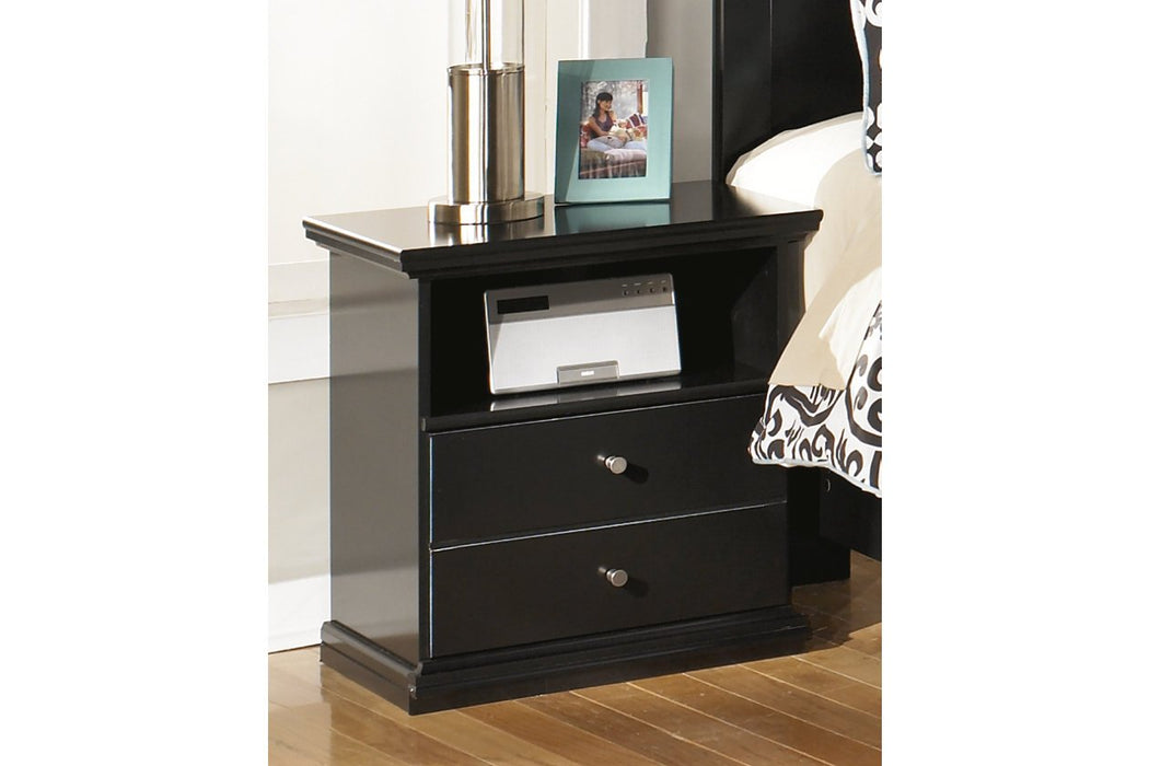 Maribel Black One Drawer Nightstand - B138-91 - Gate Furniture
