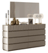 Marina Dresser/Mirror Taupe Set - In Stock Furniture