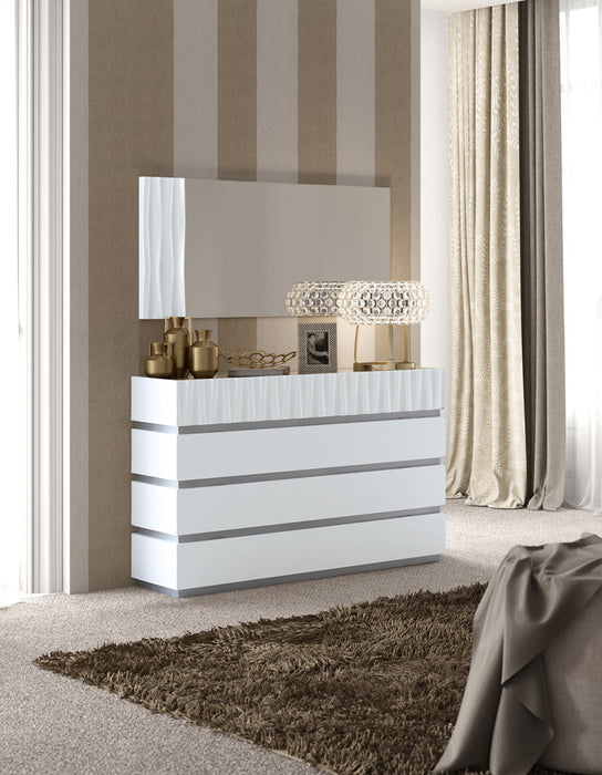 Marina Dresser/ Mirror White Set - In Stock Furniture