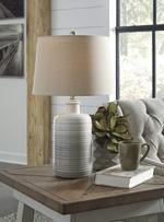 Marnina Taupe Table Lamp (Set of 2) - L121854 - Gate Furniture