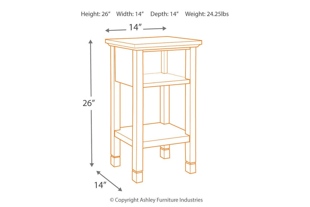 Marnville Dark Brown Accent Table - A4000089 - Gate Furniture