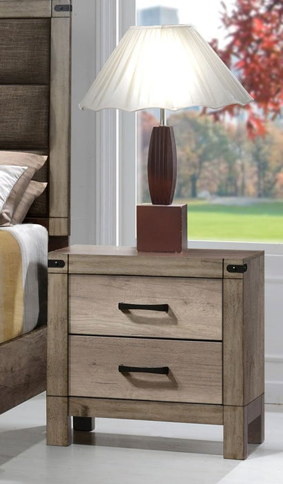 Matteo Light Brown Nightstand - B3200-2-T - Gate Furniture