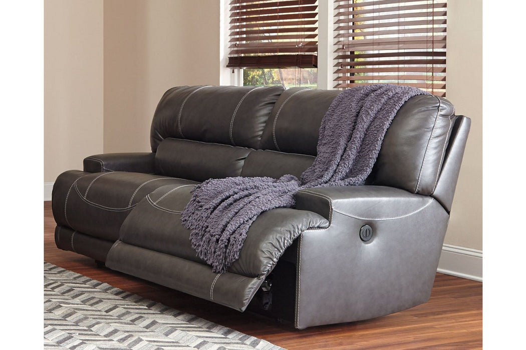 McCaskill Gray Reclining Sofa - U6090081 - Gate Furniture