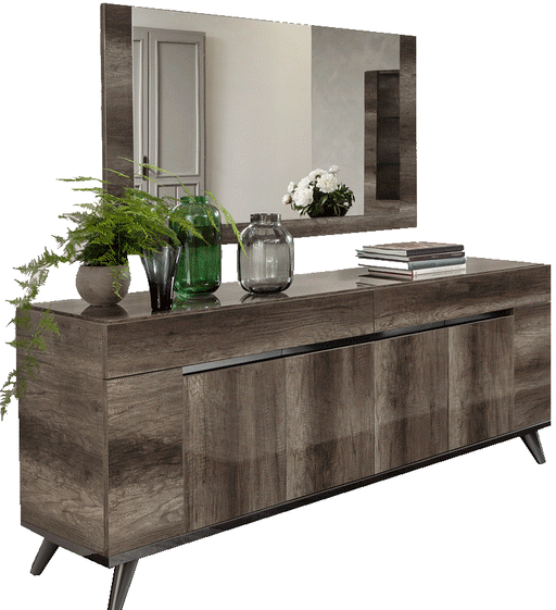 Medea Buffet W/Mirror Set - In Stock Furniture