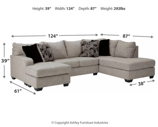 Megginson Storm RAF Sectional - Gate Furniture